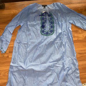 J. Crew Blue Coverup/Tunic Dress